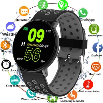 W8 Smart Watch Sievietēm, Vīriešiem, Asins Spiediena Pulksteni Kārta Ūdensnecaurlaidīga Smartwatch Sporta Veselības Smart Aproce Par Android, IOS