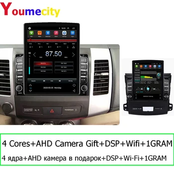 6G Ram+128G Rom/Wifi+4G/2Din Auto Radio Audio Tablete Android 10 Gps BT Video Atskaņotājs, USB, Par Mitsubishi Outlander 3 XL 2006-2012