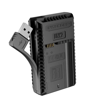 Jaunu Nitecore UNK2 Dual USB Lādētājs Nikon EN-EL15 Akumulatoru, D500 D600 D610 D750 D800 D800E D810 D810A V1 1V1 D850 D7000