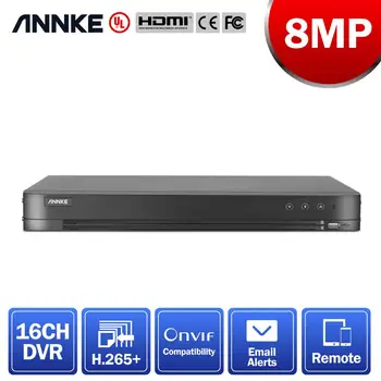 ANNKE 16CH 4K Digitālo Video Recorder Nebeidzama 24/7 Ieraksts 5IN1 H. 265+ DVR Par 5MP 6MP 8MP, CCTV Drošības Kameras IP Kameras