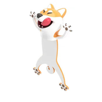1gb Gudrs Panda un Shiba Inu PVC Grāmatzīmes Smieklīgi 3D Stereo Karikatūra Dzīvnieku Grāmatu Marķieri, Skolas Piederumi, Kancelejas