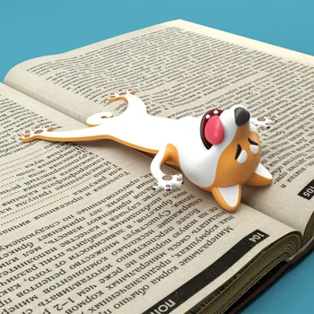 1gb Gudrs Panda un Shiba Inu PVC Grāmatzīmes Smieklīgi 3D Stereo Karikatūra Dzīvnieku Grāmatu Marķieri, Skolas Piederumi, Kancelejas