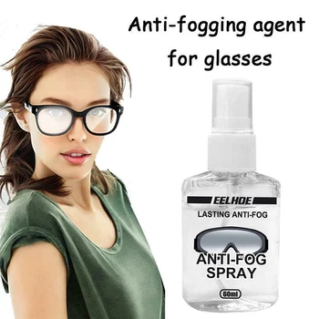 60ml Anti-Miglas Spray Antifogging Aģents Slēpošana Peldēt Niršanas Brilles, Lēcu Brilles Tīrītājs Defog Šķidrums