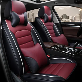 Pilns Pārklājums Eko-ādas auto sēdekļu pārvalki PU Ādas Automašīnu Sēdekļu Pārvalki bmw x1 e84 f48 x3 e83 f25 g01