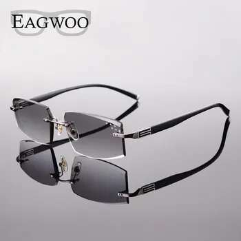 EAGWOO bez apmales Brilles MR-8 Saules Brilles, Lēcas Recepšu Brilles Krāsu Lēcas, Anti Saules gaismas Atspīdumu Anti UV 258038 Jaunas