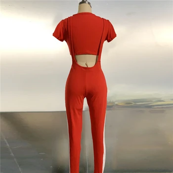 Adogirl Sieviešu Salātu 3 Gabals Komplekts Krāsa Daudzām Īsām Piedurknēm Kultūraugu Top Strappy Stulpiņi Bikses (Dungriņi) Moderns Tērps, Tērpi
