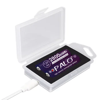 PALO AA baterijas 1,5 V AA Uzlādējamas baterijas AA Litija-jonu akumulatoru Pulkstenis, Rotaļlietas ,Tālvadības pults,Gaismas Akumulators