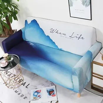 Elastīga Sofa Cover Dīvāns Dvieļu neslīdīgu Okeāna Dīvānu Pārvalki Dzīvojamā Istaba, Pilnībā ietin Pret putekļiem