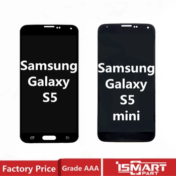 Original LCD Samsung Galaxy S5 LCD Displejs, Touch Screen Digitizer Par S5 Mini G900 G900A G800 G800F LCD Ekrāna Nomaiņa