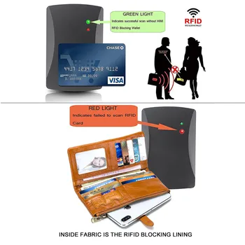 RFID Ādas Sieviešu Maki Monētu Kabatā Hasp Kartes Turētāju Naudas Maisi Gadījuma Ilgi, Dāmas Sajūgs Tālrunis, Seifs Apelsīnu Sievietes Somiņā
