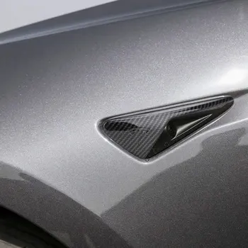 Sānu Kameras Aizsardzība Attiecas 2gab par Tesla Model3 S X Y Fender Apdares Oglekļa Šķiedras ABS Modificēts Modelis 3 Auto Dekori Uzlīme 2020