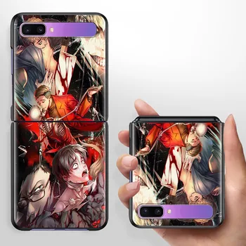 Anime Karstā Nogalināšanu Izsekošana Case For Samsung Galaxy Z Flip 5G Melnās Cietās Plastmasas Tālrunis Coque 6,7 Collas Locīšanas Un Sadalīšana Cas
