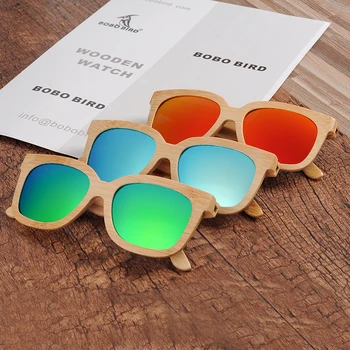 BOBO PUTNS Koka Saulesbrilles Polaroid Koka Polarizētās Roku darbs Bambusa Sieviešu Saulesbriļļu Saules brilles Vīriešiem Gafas Oculos De Sol Mader