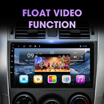Android 10.0 Auto Radio Multimediju Video Atskaņotājs Navigaion GPS Toyota Corolla E140/150 2006-2013 6G+128G 2Din Stereo Ekrāns