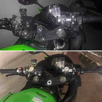 50 mm Sniegumu Triks Regulējams Shift Klips-ons Rokturi Bāri KAWASAKI ZX-6R ZX6R no 2013. līdz 2020. gadam 2019 Motociklu Aksesuāri