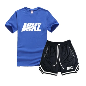 2020. gada vasaras jaunā modes sporta zīmolu T-krekls, bikses, uzvalks vīriešiem vasarā 2 sporta + bikses, uzvalks basketbolā vīriešiem gadījuma sporta