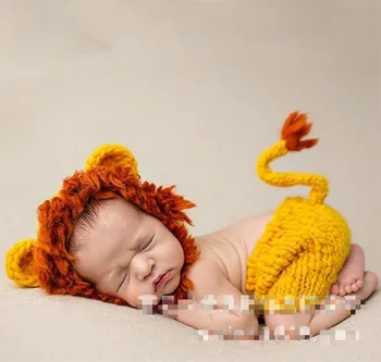 Jaundzimušo Bērnu Gudrs Adīt Tamborēt Kostīmu Prop Tērpiem Foto Fotogrāfija Bērnu Cepure Foto Aksesuārus, Cute Apģērbs par jaundzimušo