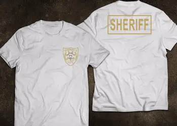 2019 Modes JAUNS Šerifs King County Gruzijas Policijas Amerikas savienotās Valstis Walking Dead T-Krekls, t-veida krekls