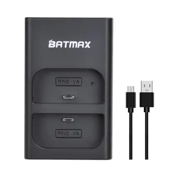 Batmax 6700mAh RV4 Akumulators +Dual Lādētāju Gredzenu Video Durvju zvans 2,Gredzenu pie Cam Saules Aizstāt V4,Video Durvju 3, Plus