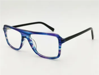 Pilna loka classic bicolor acetāts loksnes ar elastīgu viru kvadrāta formas taisni eyebow vintage recepšu brilles 20447