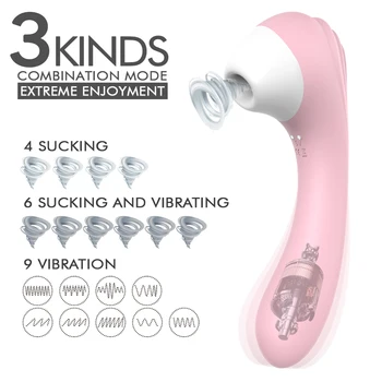 Nepieredzējis Vibrators 10 Ātrumu Vibrācijas Sūcējs Orālā Seksa Iesūkšanas Dzelksnis Klitora Stimulators Erotiska Pieaugušo Seksa Nepieredzējis Rotaļlietas Sievietēm
