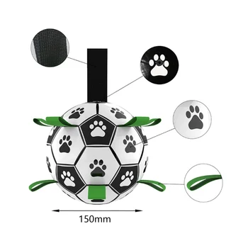 Interaktīvā Futbola Rotaļlietas Lieliem Suņiem, Bite Izturīgs Bumbu Mājdzīvnieki Rotaļlieta Maziem Suņiem Āra Suņu Piederumi pet rotaļlietas