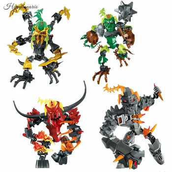 2019 Bionicle Hero Factory Scarox Bruizer Ogrum Pyrox Robotu Veidošanas Bloku Ķieģeļu Pilsētas Montāžas Rotaļlietas Bērniem