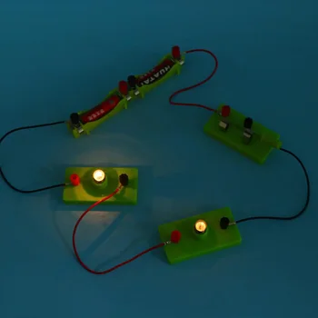 DIY Komplektu, Zinātne Eksperiments Ķēdes Iekārtas Elektronisko Kids Izglītojošās uzstādīt CILMES fizikas Rotaļlietas Bērniem, Puika 8 gadi