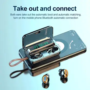 TWS Auss Bluetooth 5.0 Austiņas Bezvadu Austiņas Mini Earbuds Austiņas Ūdensizturīgs skaļuma Kontrole Austiņu