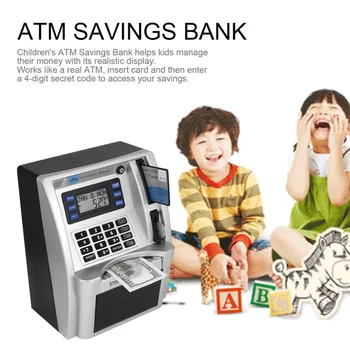 ATM krājbankas Rotaļlietas Bērniem Runā ATM krājbankas Ielikt Rēķinus Ideāli piemērots Bērniem Dāvanu Personīgās Naudas Punktu Piliens Kuģniecība