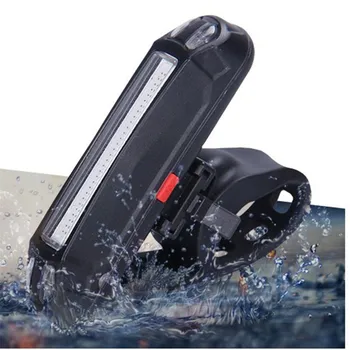 XANES 2 in 1 500LM Velosipēdu USB Uzlādējams LED Bike Light Taillight Ultravieglajiem Drošības Lampa Brīdinājums Nakts Izjādes Piederumi