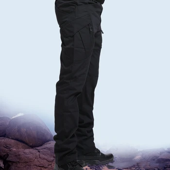 Jaunu IX9 Vīriešu Apģērbu Piepilsētas Vairākas Kabatas Elastību Militāro Urban Tactical Vīriešu Bikses Slim Vīriešu Bikses Kravas Bikses 3XL