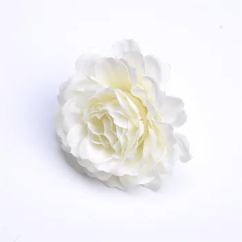 100 gab mākslīgo ziedu 6 cm zīda rožu ziedu galvas, kāzu svinības, mājas apdare DIY vainags albums dāvanu kastē laivas