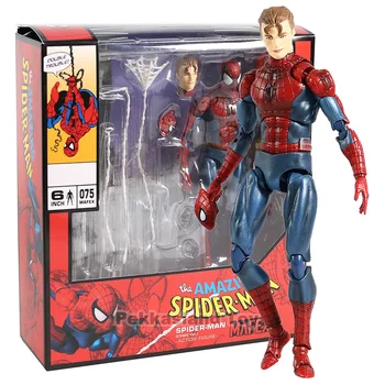 Avengers Zirnekļcilvēka MAF075 Amazing Spider Man PVC Rīcības Attēls Kolekcionējamus Modelis Bērniem, Rotaļlietas, Dāvanu