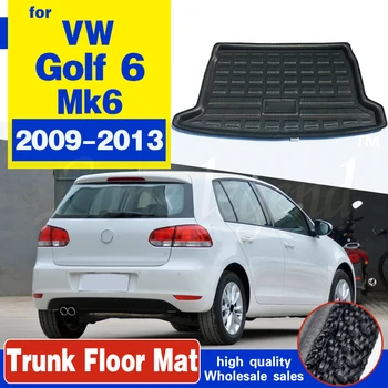 Par Volkswagen, VW Golf 6 Mk6 2009. - 2013. Gadam Boot Mat Aizmugures Bagāžnieka Starplikas, Kravas Grīdas Paplāti Paklāju Dubļu Klucis Aizsargs Aizsargs Piederumi