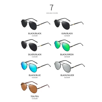 VCKA Izmēģinājuma Rāmja Brilles UV400 Lielgabarīta Pavasara Kāju Sakausējuma Vīriešiem Polarizētās Zīmola Dizaina Vīriešu Saules Brilles Braukšanas klasiskās Brilles