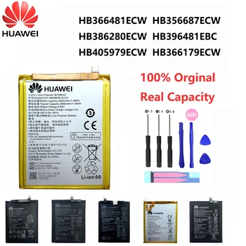 Oriģinālā Huawei P9 P10 Godu 8 9 Lite 9.i 5C HB366481ECW Baudīt Nova Palīgs 2 2i 3i 5.A 5X 7.A 7X G7 G8 G10 Plus Pro SE Tālruņa Akumulatora