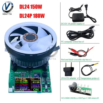 DL24 DL24P 2,4 Collu DC USB Testeri Elektroniskās Slodzes Akumulatoru Testeris 150W 180W Izlādes Uzlādes Jaudas Mērītāju Piegādes Detektoru Mērītājs