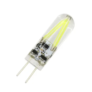 2W G4 LED Gaismas Mazo 12V 6V Pin Luktura Stikls Ūdensizturīgs Miniatūras Spuldzes 10PCS