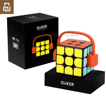 Origianl Youpin Giiker Super Gudru Cube Remote App comntrol Profesionālās Magic Cube Puzzles, Krāsains Izglītības Rotaļlietas, H20