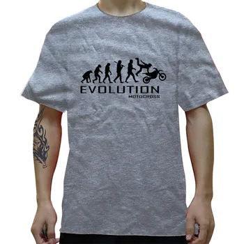 Attīstība Motokrosa Smieklīgi T-Krekls Vīriešu Kokvilnas Streetwear Lielgabarīta Īsām Piedurknēm Ar Apaļu Kakla Hip Hop T Krekls, T Camiseta
