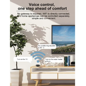 Tuya/Smart Dzīves WiFi+RF+IS Smart Tālvadības pults RF Ierīces Kontrole, Balss Vadība Darbs Ar Alexa, Google Home Lietotni Smart Home