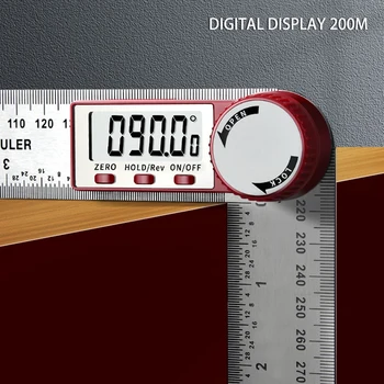 Digitālā Leņķa Mērītājs Valdnieks 360 Grādu Inclinometer Elektronu Goniometer Transportieris Elektronisko Leņķa Meklētājs Apjoma Mērīšanas Instrumenti