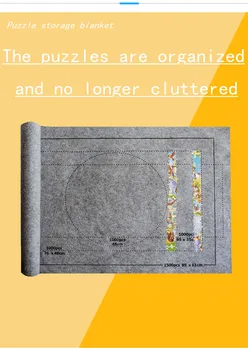 Mīklas Pamatni Jigsaw Roll Jutos Mat Playmat Mīklas Segu Līdz 1500 Gab Puzzle Piederumi Jaunu Portatīvo Ceļojumu Uzglabāšanas Maiss