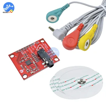 AD8232 EKG Sirds ritma Monitorings Sensora Modulis ar kabeļiem DIY komplekti Arduino