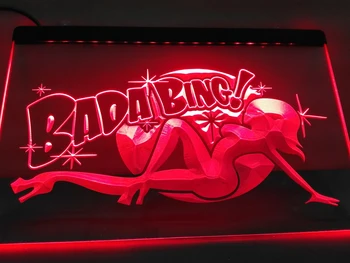 LB585 - Bada Bing Seksīgu Kailu Meiteni, Eksotisko Gaisma Neona Zīme mājas dekoru amatniecības
