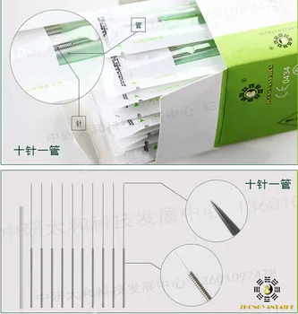 5000 gabalu komplekts vienreizējās lietošanas akupunktūras adatu 10boxes 500 gabali kastē ar caurules