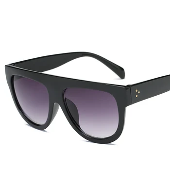 2017 Modes Cat Eye Saulesbrilles Sieviešu Flat Top Stila Zīmolu, Dizainu, Vintage, Saules brilles Sieviešu Toņos saulesbrilles sieviešu UV400