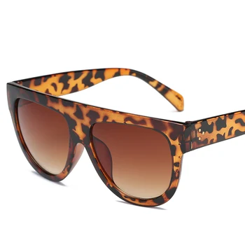 2017 Modes Cat Eye Saulesbrilles Sieviešu Flat Top Stila Zīmolu, Dizainu, Vintage, Saules brilles Sieviešu Toņos saulesbrilles sieviešu UV400