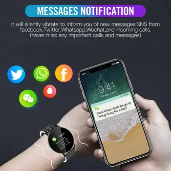 119Plus Smart Rokassprādze Pulksteņu Vīriešiem sirdsdarbība Smart Skatīties Sieviešu Sporta Pulksteņi Band Smartwatch Android, IOS 
